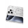 Onegif Apple iPhone 14 Pro Max Misk Simli Magsafe Kapak - Desen 2