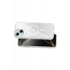 Onegif Apple iPhone 14 Sora Simli Magsafe Kapak - Beyaz