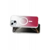 Onegif Apple iPhone 14 Sora Simli Magsafe Kapak - Kırmızı