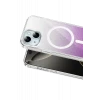 Onegif Apple iPhone 14 Sora Simli Magsafe Kapak - Mor
