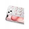 Onegif Apple iPhone 15 Misk Simli Magsafe Kapak - Desen 5