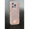 Onegif Apple iPhone 15 Pro Max Bright Simli Kapak - Pembe