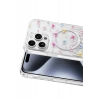 Onegif Apple iPhone 15 Pro Max Misk Simli Magsafe Kapak - Desen 4