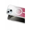 Onegif Apple iPhone 15 Sora Simli Magsafe Kapak - Kırmızı