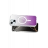 Onegif Apple iPhone 15 Sora Simli Magsafe Kapak - Mor