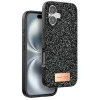 Onegif Apple iPhone 16 Bright Simli Kapak - Siyah