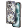Onegif Apple iPhone 16 Flower Series Magsafe Kapak - Gri
