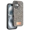 Onegif Apple iPhone 16 Plus Bright Simli Kapak - Gold