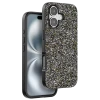 Onegif Apple iPhone 16 Plus Bright Simli Kapak - Gümüş
