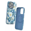 Onegif Apple iPhone 16 Pro Flower Series Magsafe Kapak - Mavi