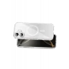 Onegif Apple iPhone 16 Sora Simli Magsafe Kapak - Beyaz