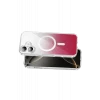 Onegif Apple iPhone 16 Sora Simli Magsafe Kapak - Kırmızı