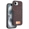Onegif Apple iPhone 16E Bright Simli Kapak - Derin Mor