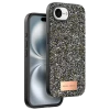 Onegif Apple iPhone 16E Bright Simli Kapak - Gümüş