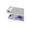 Onegif Apple iPhone 17 Air Bright Simli Kapak - Beyaz