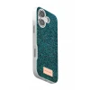 Onegif Apple iPhone 17 Bright Simli Kapak - Koyu Yeşil