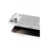 Onegif Apple iPhone 17 Pro Bright Simli Kapak - Beyaz