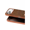 Onegif Apple iPhone 17 Pro Bright Simli Kapak - Turuncu