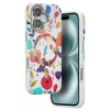 Onegif Apple iPhone 16 Flower Series Magsafe Kapak - Beyaz
