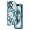 Onegif Apple iPhone 16 Flower Series Magsafe Kapak - Mavi