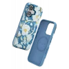 Onegif Apple iPhone 16 Flower Series Magsafe Kapak - Mavi