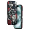 Onegif Apple iPhone 16 Flower Series Magsafe Kapak - Siyah
