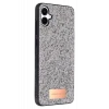 Onegif Samsung Galaxy A06 Bright Simli Kapak - Gümüş