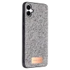 Onegif Samsung Galaxy A06 Bright Simli Kapak - Gümüş