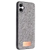Onegif Samsung Galaxy A06 Bright Simli Kapak - Gümüş