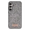 Onegif Samsung Galaxy A55 5G Bright Simli Kapak - Gümüş