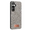 Onegif Samsung Galaxy S24 Bright Simli Kapak - Gümüş
