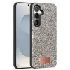 Onegif Samsung Galaxy S25 Bright Simli Kapak - Gümüş