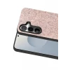 Onegif Samsung Galaxy S25 Bright Simli Kapak - Pembe