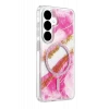 Onegif Samsung Galaxy S26 Lotus Simli Magsafe Kapak - Pembe