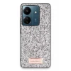 Onegif Xiaomi Redmi 13C Bright Simli Kapak - Gümüş