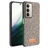 Onegif Xiaomi Redmi 15 4G Bright Simli Kapak - Gümüş