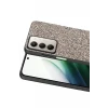 Onegif Xiaomi Redmi 15 4G Bright Simli Kapak - Gümüş