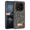 Onegif Xiaomi Redmi Note 14 Pro 4G Bright Simli Kapak - Gümüş