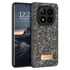 Onegif Xiaomi Redmi Note 14 Pro 4G Bright Simli Kapak - Gümüş