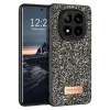 Onegif Xiaomi Redmi Note 14 Pro 4G Bright Simli Kapak - Gümüş