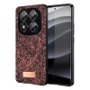 Onegif Xiaomi Redmi Note 14 Pro 5G Bright Simli Kapak - Derin Mor