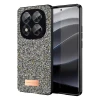 Onegif Xiaomi Redmi Note 14 Pro 5G Bright Simli Kapak - Gümüş