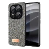 Onegif Xiaomi Redmi Note 14 Pro 5G Bright Simli Kapak - Gümüş