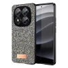 Onegif Xiaomi Redmi Note 14 Pro 5G Bright Simli Kapak - Gümüş