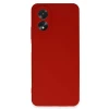 Oppo A38 Kılıf First Silikon - Kırmızı