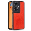 Oppo Reno 11F Kılıf Aras Deri Kapak - Kırmızı