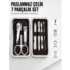Paslanmaz Çelik Kişisel Bakım Seti – 7 Parça
