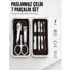 Paslanmaz Çelik Kişisel Bakım Seti – 7 Parça