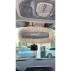 Peluş Dikiz Ayna Kılıfı Süs Beyaz