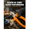 Profesyonel Kullanıma Uygun Dövme Çelik Yan Keski
